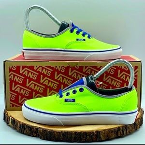VANS Authentic (Brite) Neon Green/Blue